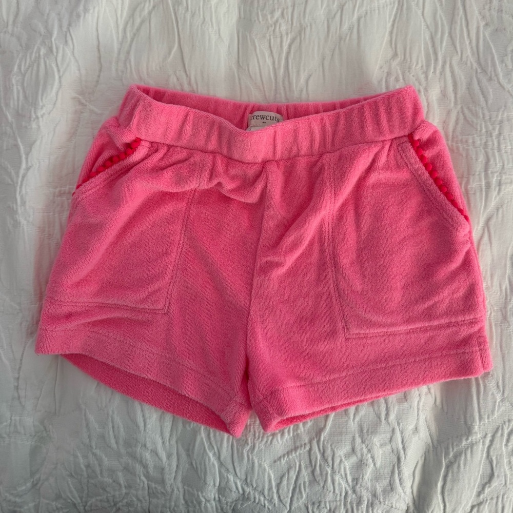 Jcrew Crewcuts Hot Pink Terry Cloth Shorts 4T